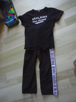 Kalhoty a triko Krav maga vel.10 let - 2
