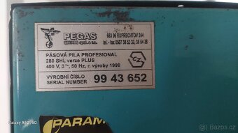 Pásová pila na kov PEGAS PROFESIONAL 280 SHI - 2