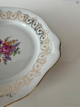 Porcelánový tác Bohemia,zlacený - 2