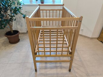 Dětská postýlka pro nejmenší - dřevěná klasika - 2