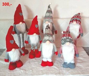 NOVÝ VÁNOČNÍ SKŘÍTEK - výška 50-70 cm - 1x - 2