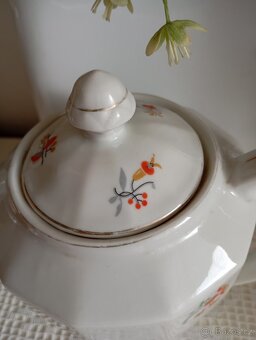 Retro porcelánová konvice značená - 2