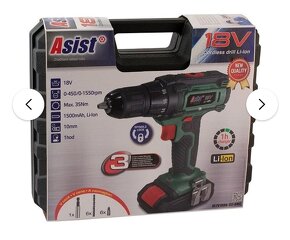 Aku vrtačka šroubovák Asist AE2V18DN-151-BMC - 2