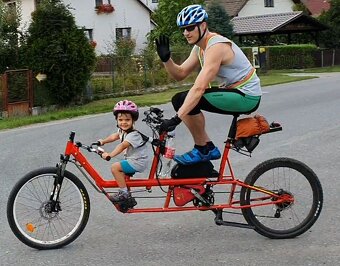 Dětský tandem, elektrické dvojkolo Expediční MTB 2–9 let - 2