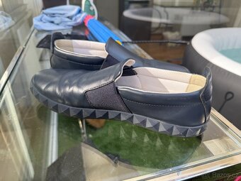 Giorgio Armani pánské mokasíny - unikát modrá kůže vel. 44 - 2