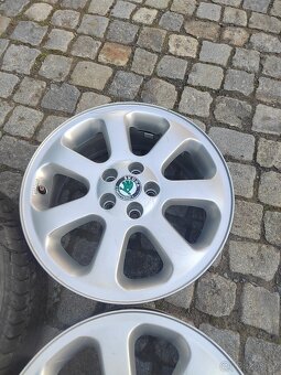 Prodám orig alu 16 škoda Octavia 1 5x100 ET 42 5ks - 2
