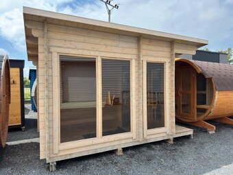 Venkovní finská sauna Hilden M 2x4m, 2 místnosti - 2