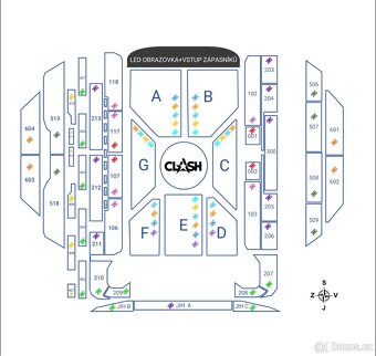 Clash 14 Last Man Standing. Vyprodaný sektor 107, 4 lístky - 2