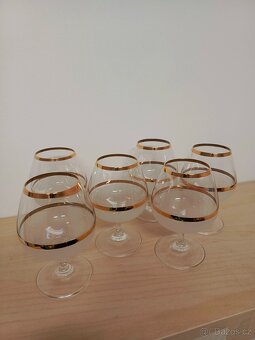 Starožitné sklenice na koňak - 2