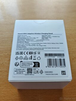 Bezdrátová nabíječka 80W Xiaomi adaptive wireless - 2