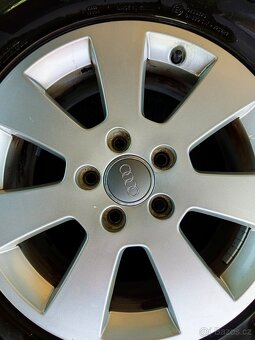 Originální 16" ALU disky AUDI(pneu HANKOOK ENERGY ECO) - 2