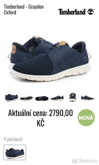 Timberland pánské tenisky vel. 44 kožené - 2