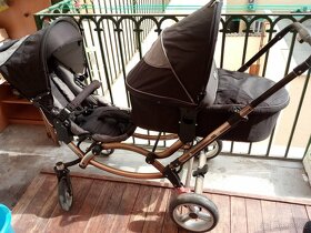 kočár ABC design pro dvě děti - 2