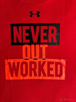 Under Armour triko červené vel. M - 2