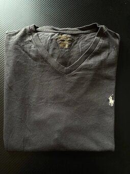 Šedé unisex tričko Ralph Lauren - L - 2