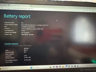 Herní notebook Msi GF66 - 2