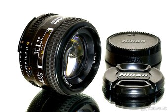 Nikon AF Nikkor 50mm 1,4D + UV filtr TOP STAV - 2