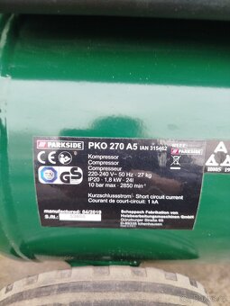 Kompresor Parkside 24l 1900 kč - 2