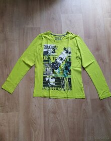 Dvě chlapecká trička dlouhý rukáv 158/164 - 2