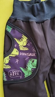 Softshell kalhoty s dinosaury - 2