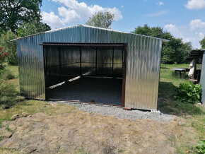 Garáž 5x6, sedlová střecha - 2