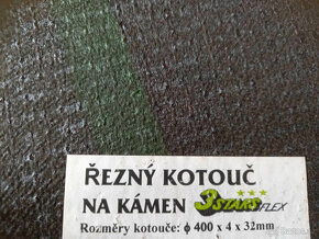 Řezný kotouč na kámen 400 x 4 x 32mm - 2