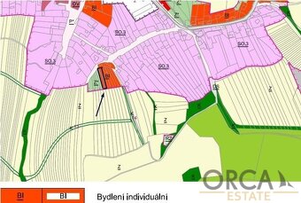 Prodej stavebního pozemku v k.ú. Cetechovice - 2