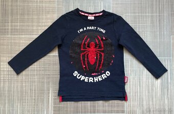 Tricko s flitrovym obrazkem Spiderman - vel.116 - 2