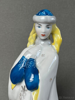 Porcelánová soška Sněhurka 27 cm, Polonne USSR - 2