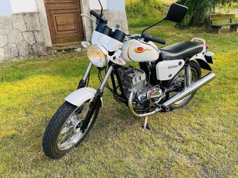 Jawa 350 Californian, bílá perleť, český TP, STK 2027 - 2