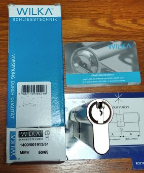 Prodám bezpečnostní vložku Wilka 50/65 - 2