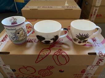 Nové porcelánové hrnky - různé velikosti, motivy - 2