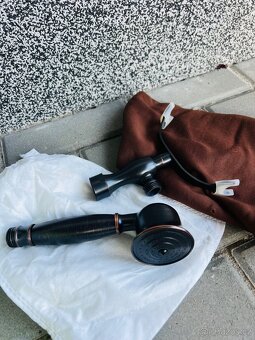 Retro vanová nástěnná baterie černá mosaz - 2