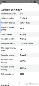 Samsung Galaxy S23 - 8GB / 256 GB černý - 2