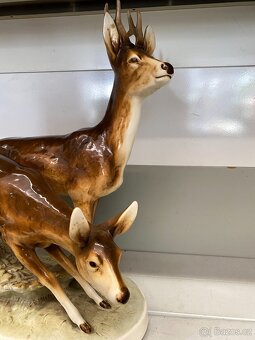 48cm vysoké sousoší srnec a srnka DUX Wanke - 2