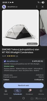 NOVÝ stan SIMOND MT 900 UL pro 2 osoby - 2