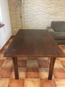 Jídelní stůl 160x100 rozkládací s židlemi - 2