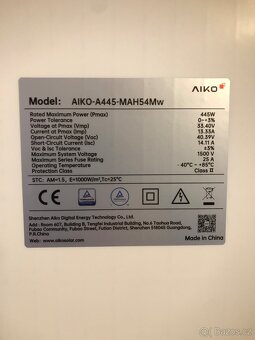 Solární panely AIKO 445W Black frame - 2