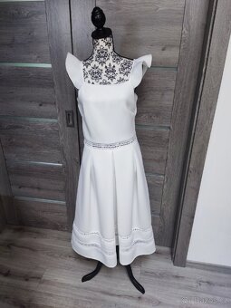 Společenské bílé šaty ASOS vel. 44 - 2