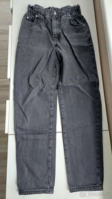 2x dívčí/dámské rifle - světlemodré, černé - 2