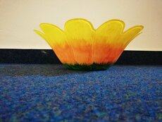 Retro mísa - květina - 2