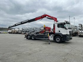 MAN TGS 26.480 (6x2), hákový nosič HYVA s hyd.rukou FASSI - 2