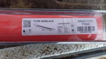 Rošt pro liniový podlahový žlab 65 cm, matná černá - 2
