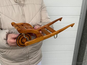 Dřevený trakař ruční práce - 2