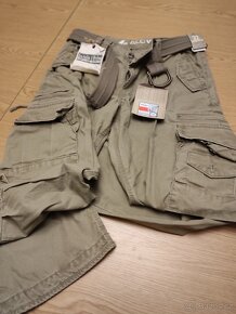 Angelo Litrico-khaki kalhoty s páskem - 2