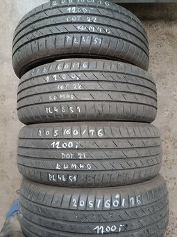 205/60/16 letní 8 kusů - 2