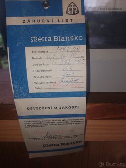 Metra Blansko mkl 20 nové nikdy nepoužité včetně etuje - 2