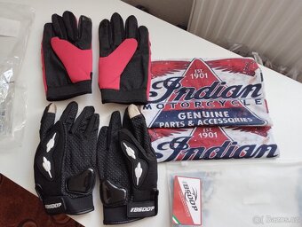 PRODÁM NOVÉ 2 PÁRY MOTO RUKAVIC+ MOTO KRÁSNÝ ŠÁTEK - 2