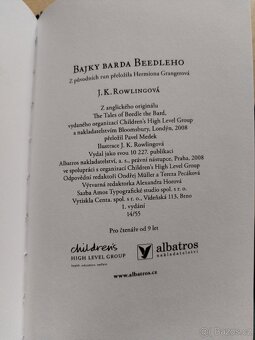 Kniha Bajky barda Beedleho - J. K. Rowlingová - 2
