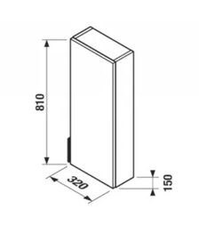 Jika Tigo Skříňka nová, ještě zabalená, světlý odstín jasan - 2